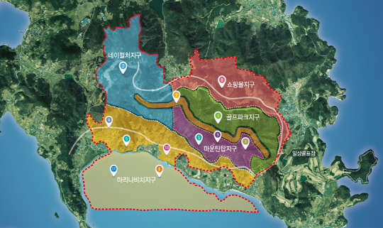 여수 화양지구 관광단지 개발 지도. <산업통상자원부 제공>